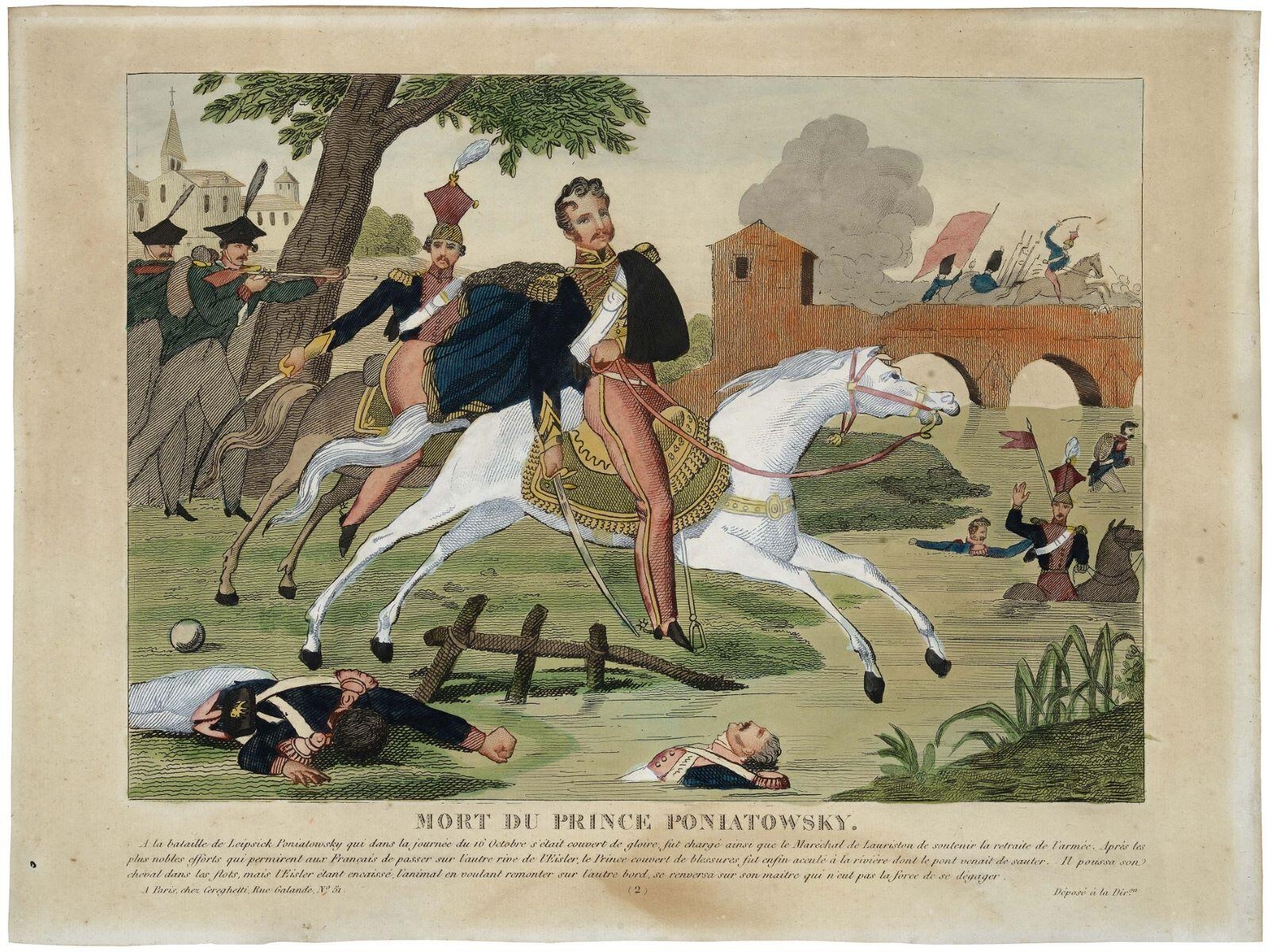 MORT DU PRINCE PONIATOWSKY. (2) (titre inscrit)