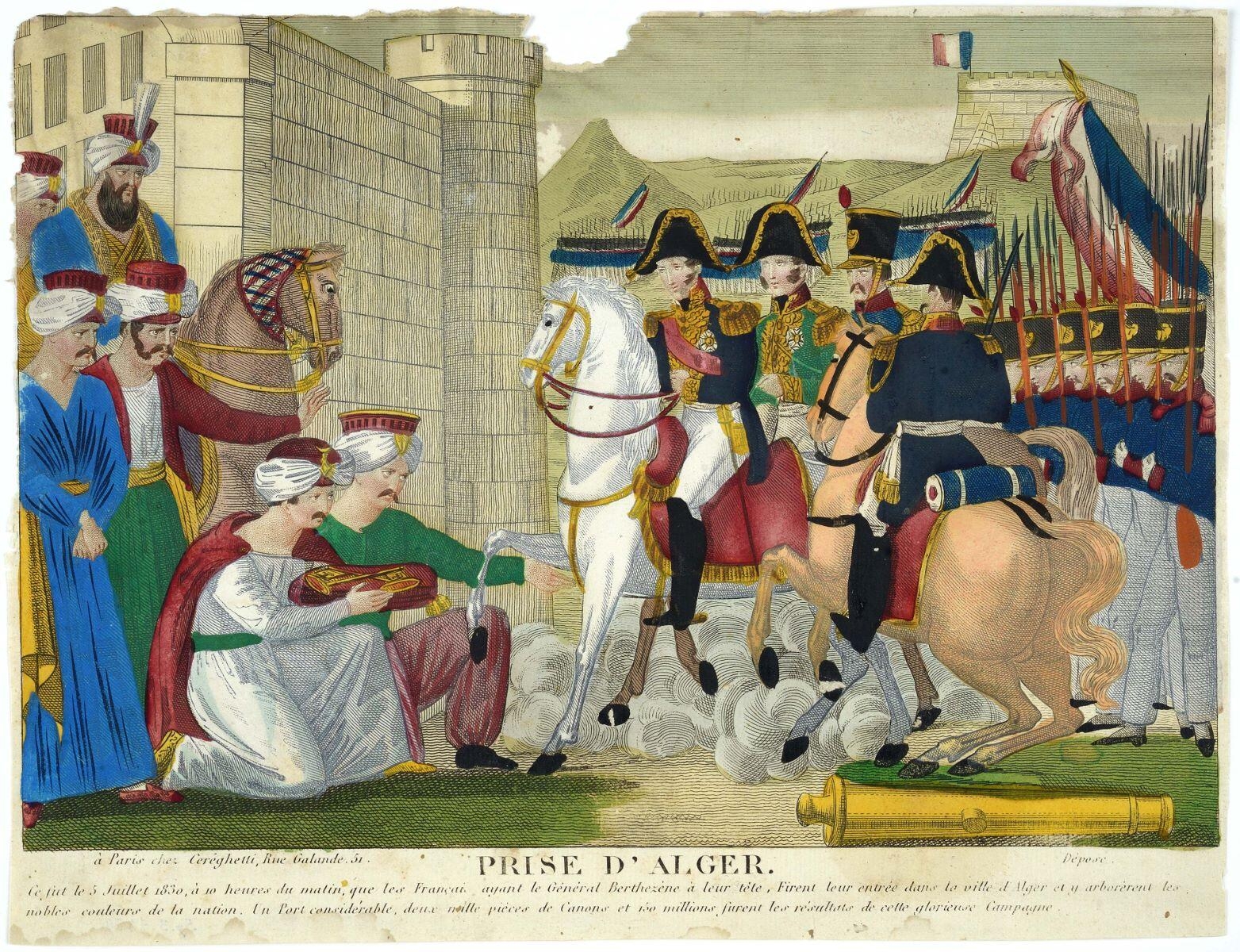 PRISE D’ALGER. (titre inscrit)