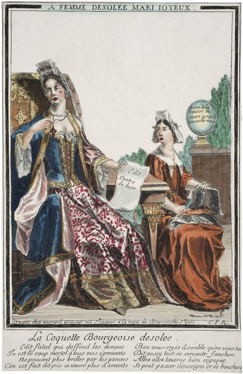 A FEMME DESOLEE MARI JOYEUX. (titre inscrit)
