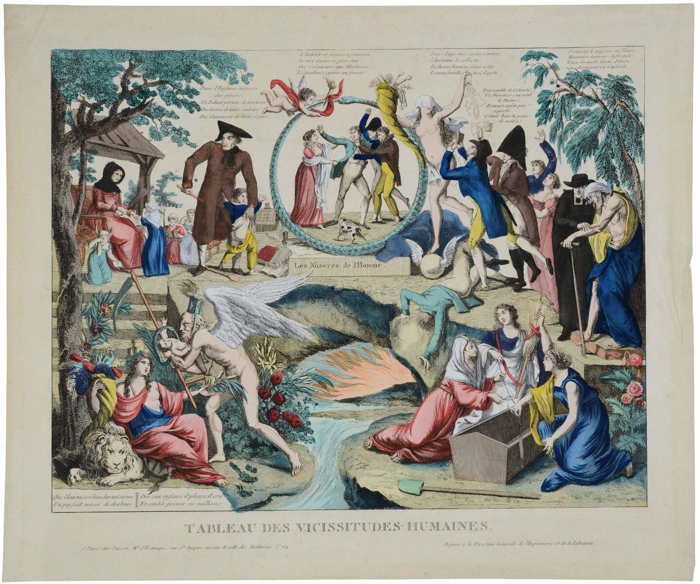 TABLEAU DES VICISSITUDES HUMAINES. (titre inscrit)