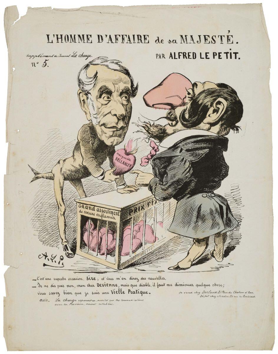 L’HOMME D’AFFAIRE de sa MAJESTÉ. / PAR ALFRED LE PETIT. / supplément du Journal La charge / N° 5. (titre inscrit)