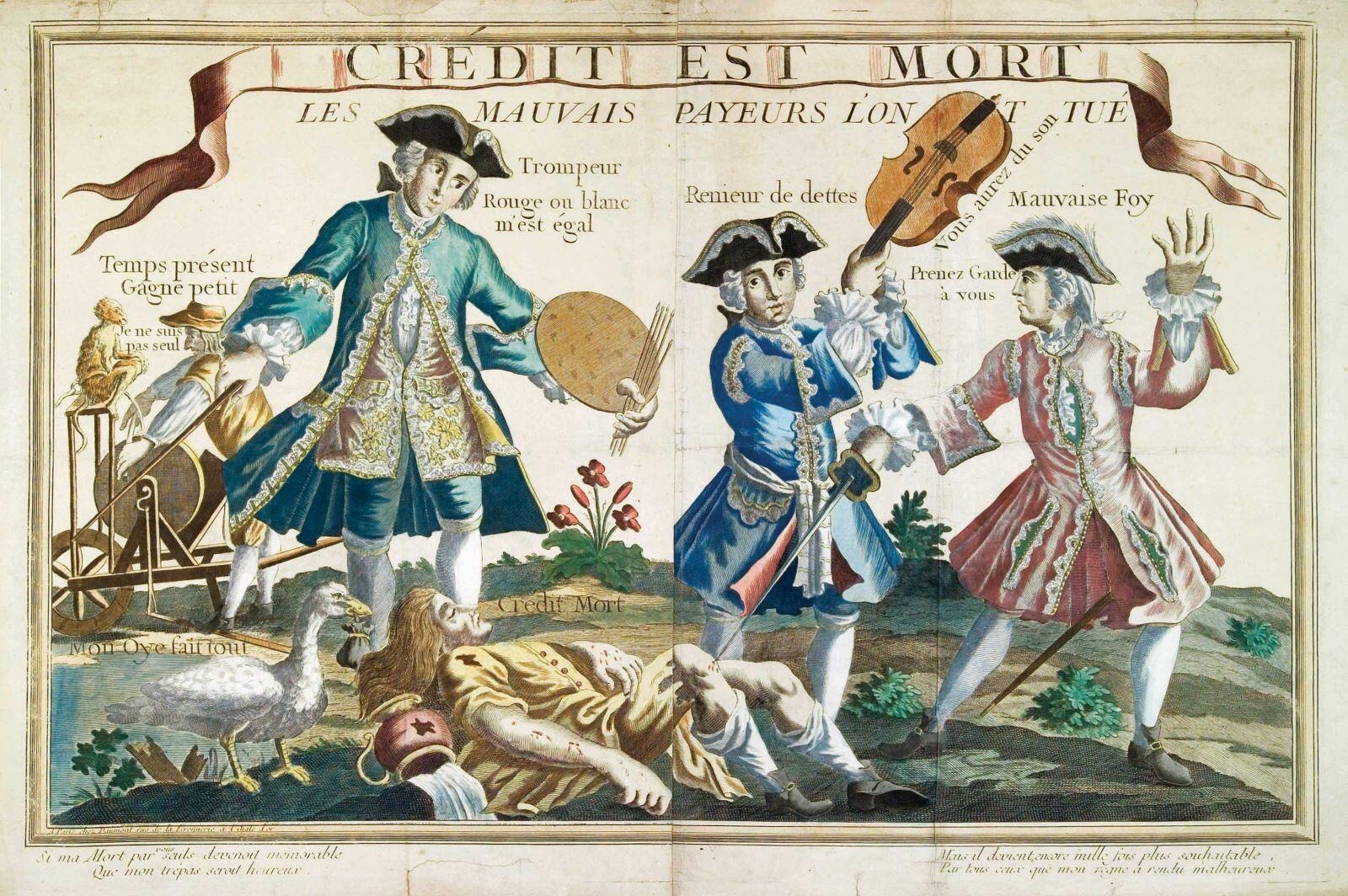 CRÉDIT EST MORT / LES MAUVAIS PAYEURS L’ONT TUÉ (titre inscrit)