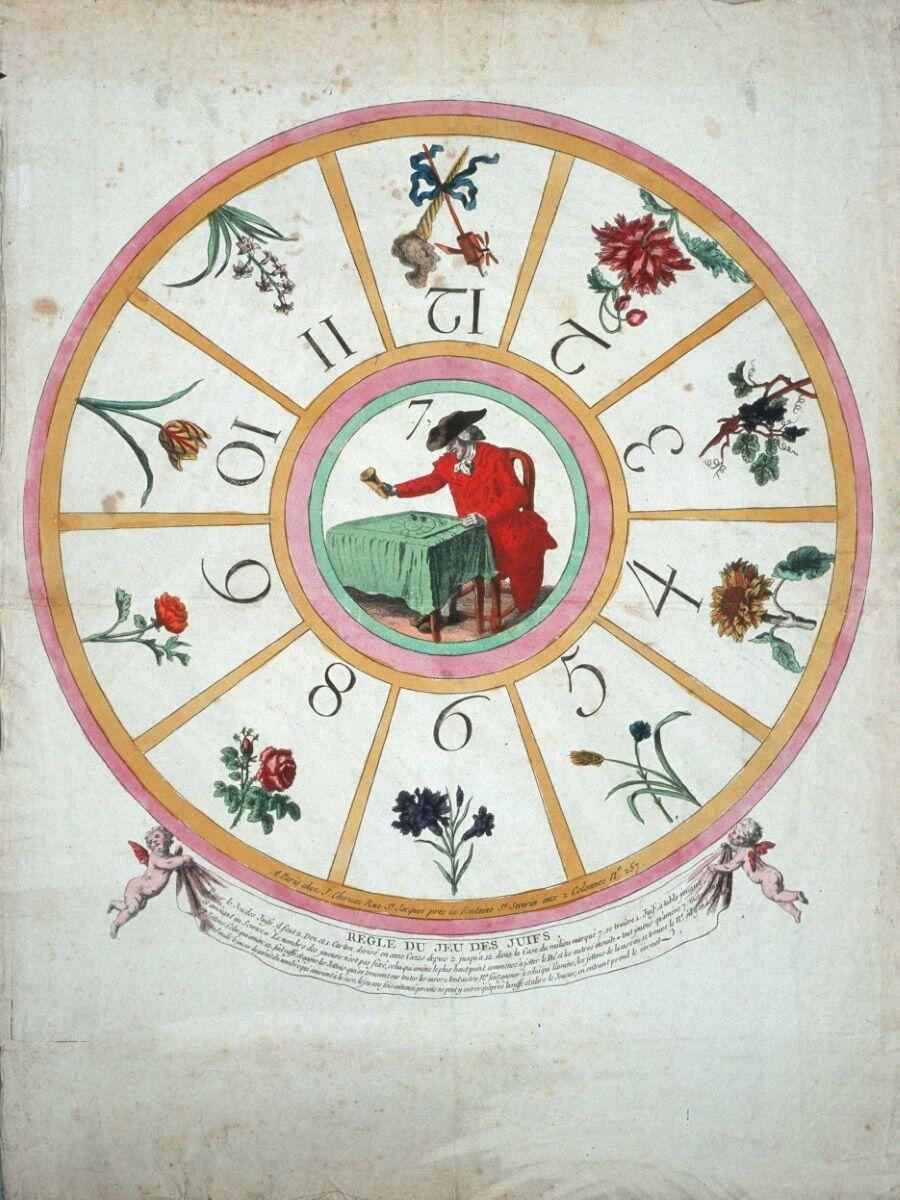 REGLE DU JEU DES JUIFS. (titre inscrit)