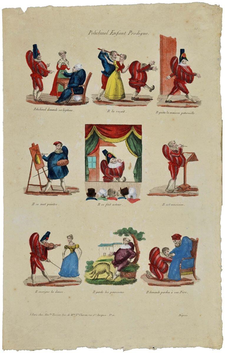Polichinel Enfant Prodigue. 38, (titre inscrit)