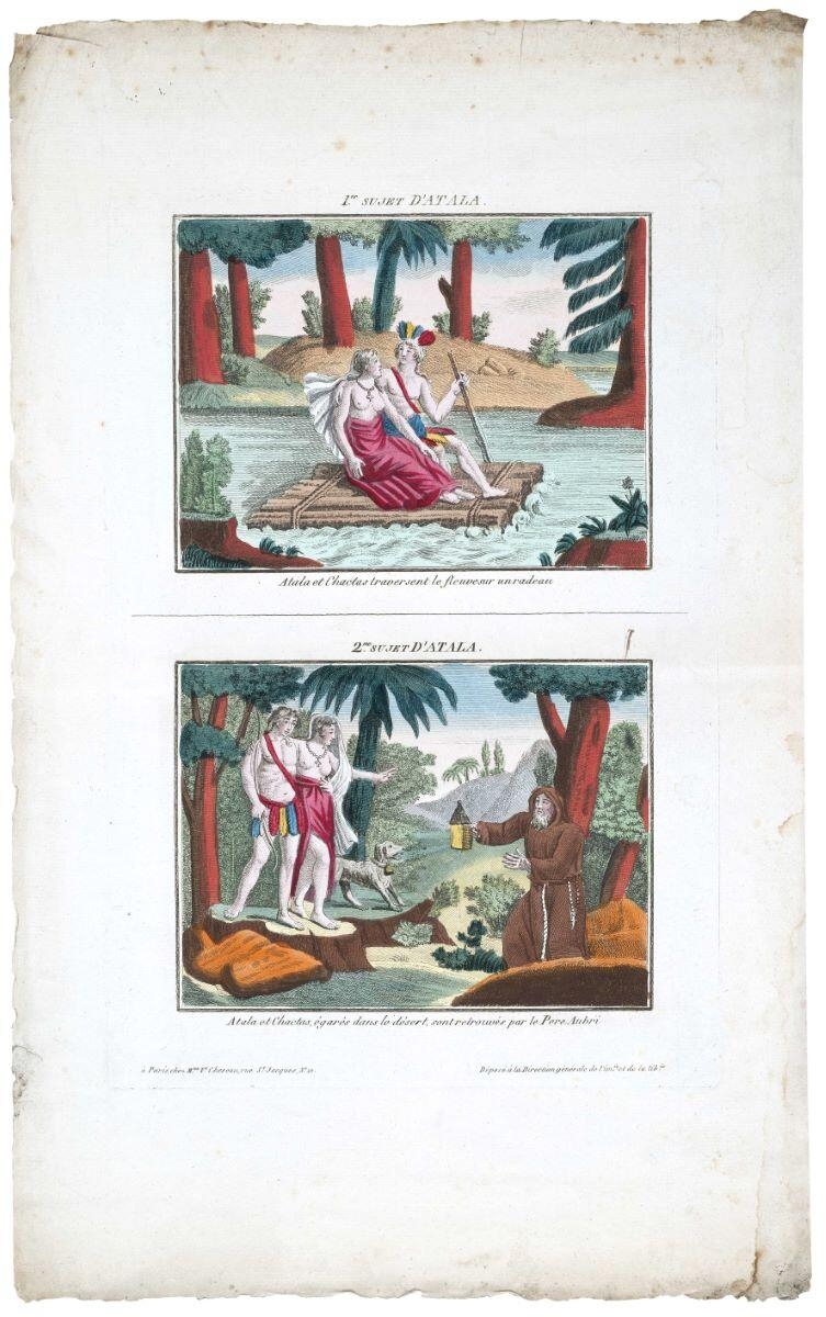 Ier SUJET D'ATALA. / 2me SUJET d'ATALA. (titre inscrit)