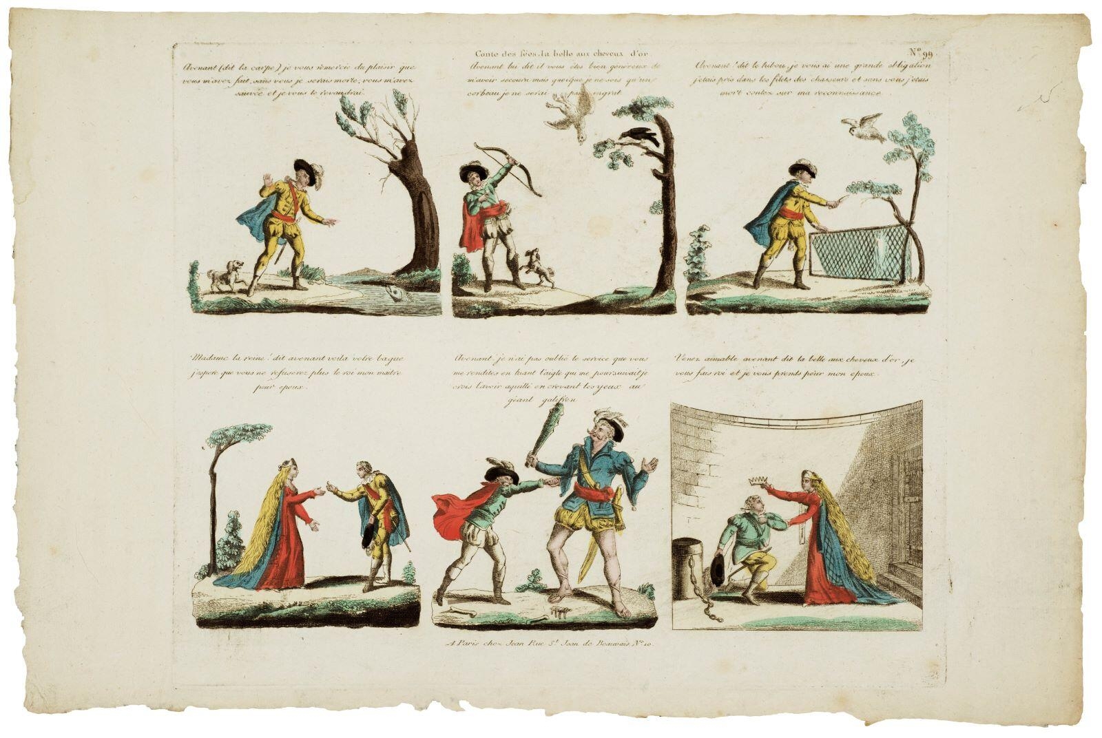 Conte des fées, la belle aux cheveux d’or N°.99. (titre inscrit)