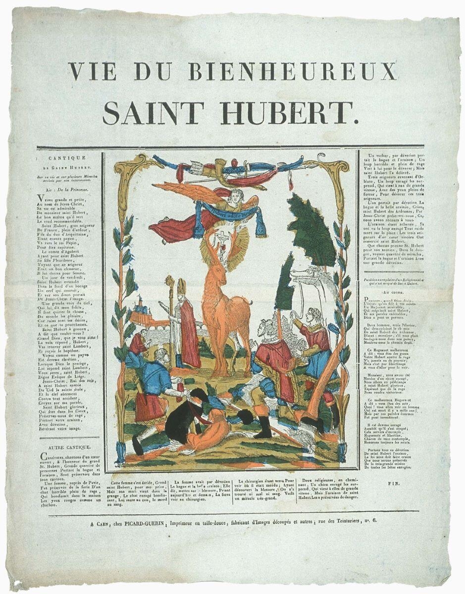 VIE DU BIENHEUREUX / SAINT HUBERT. (titre inscrit)