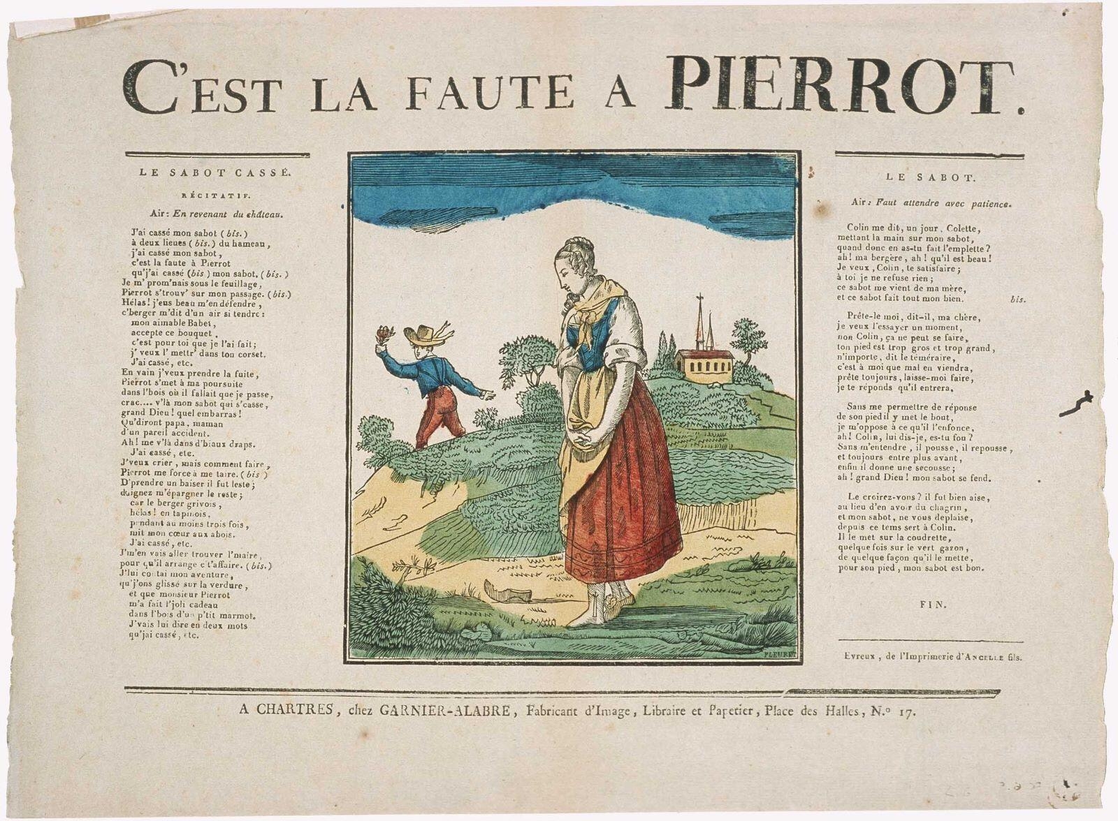C’EST LA FAUTE A PIERROT. (titre inscrit)