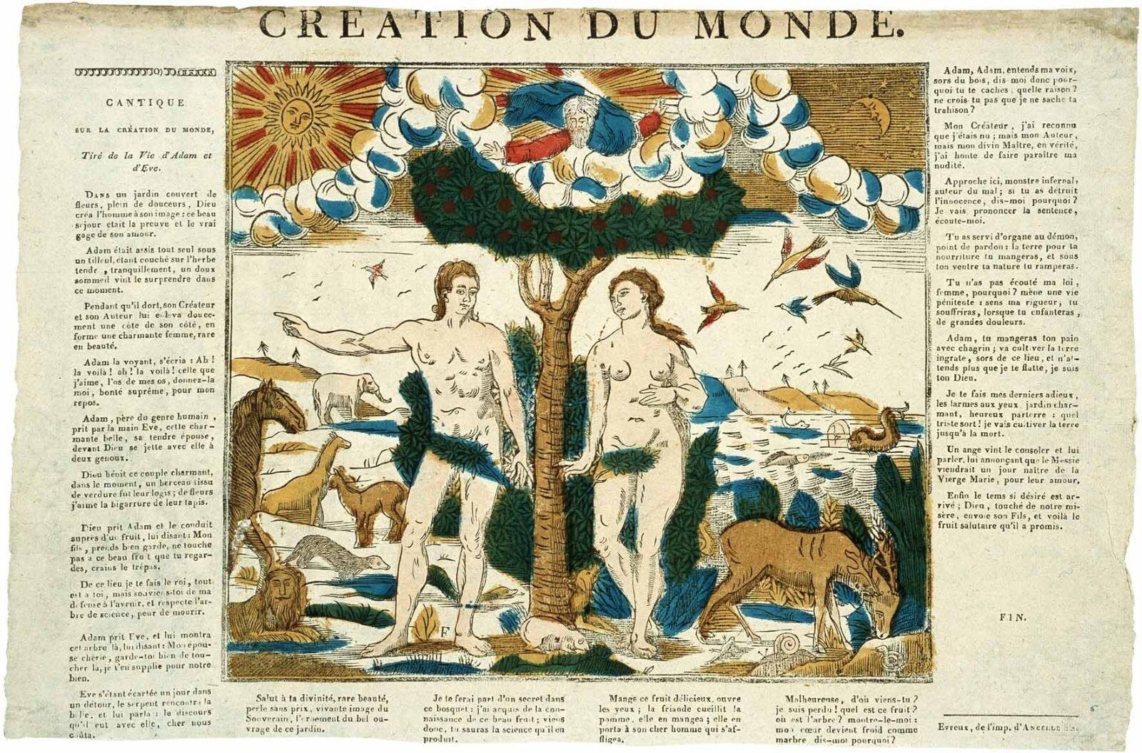 CRÉATION DU MONDE. (titre inscrit)
