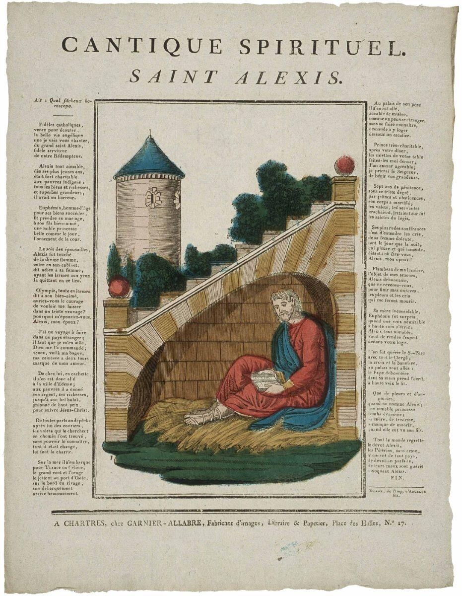 CANTIQUE SPIRITUEL. / SAINT ALEXIS. (titre inscrit)