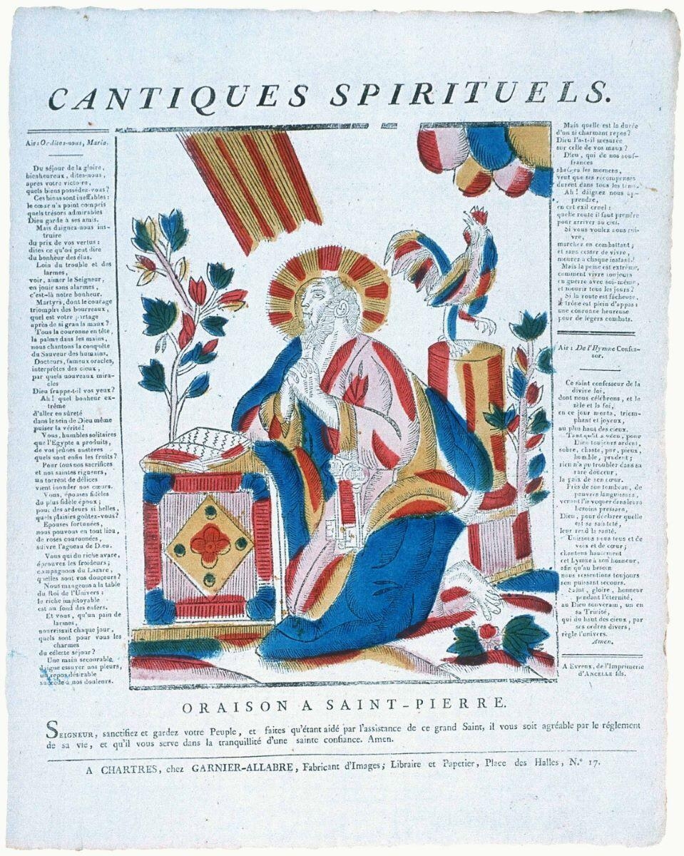 CANTIQUES SPIRITUELS. / ORAISON A SAINT-PIERRE (titre factice)
