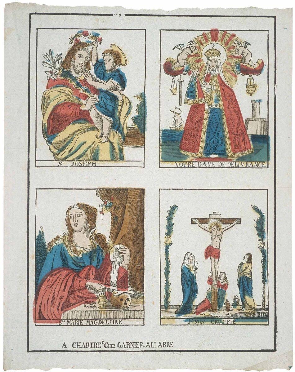 St JOSEPH / NOTRE DAME DE DELIVRANCE / STE MARIE MAGDELEINE / JESUS CRUCIFIE (titre inscrit)