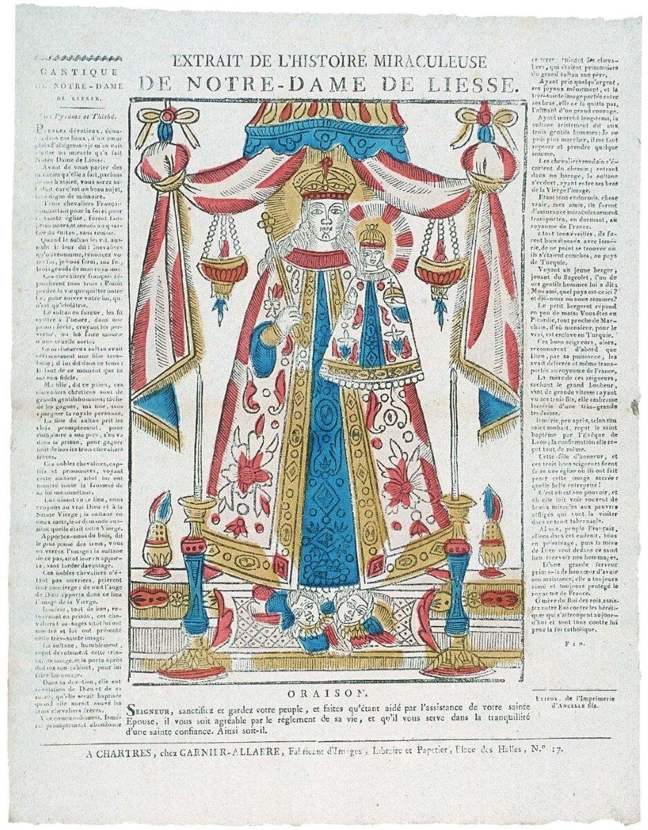 EXTRAIT DE L’HISTOIRE MIRACULEUSE / DE NOTRE-DAME DE LIESSE. (titre inscrit)
