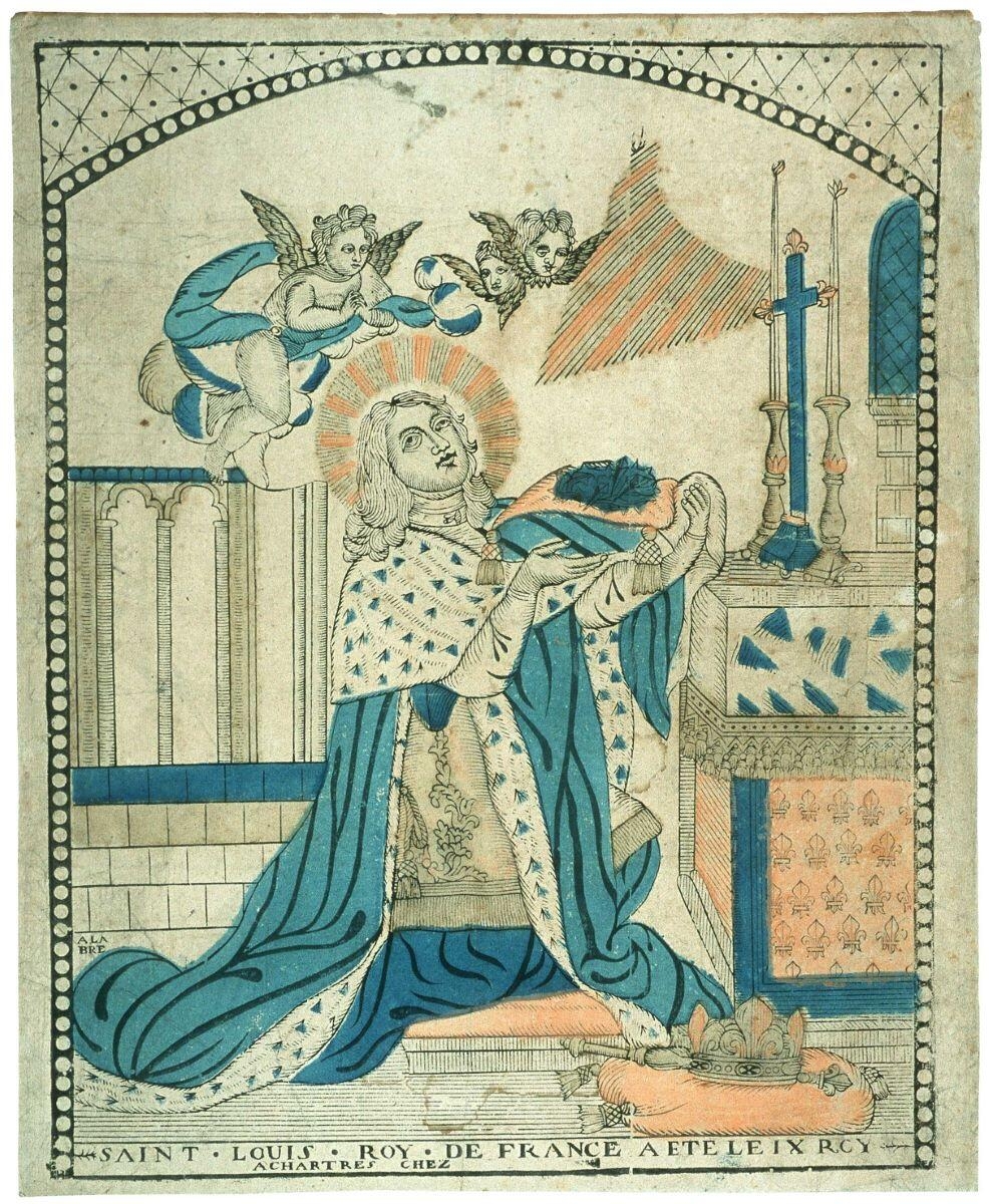 SAINT . LOUIS . ROY . DE FRANCE A ETE LE I X ROY (titre inscrit)