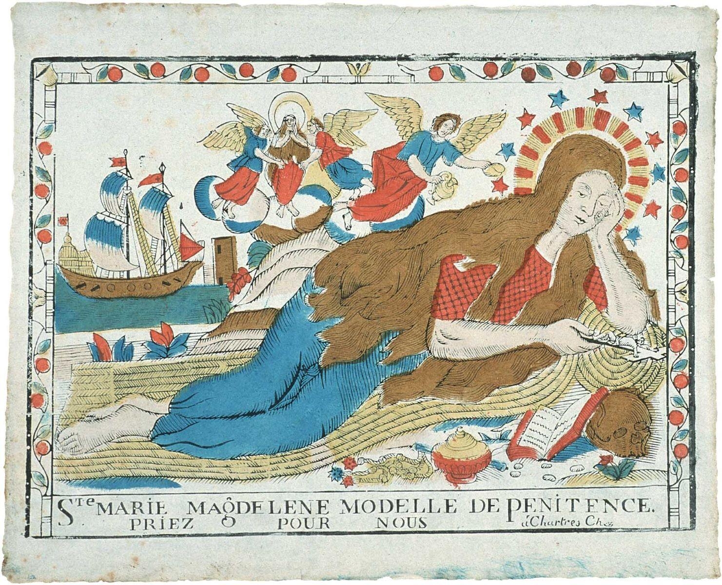 STe. MARIE MAgDELENE MODELLE DE PENITENCE. / PRIEZ POUR NOUS (titre inscrit)