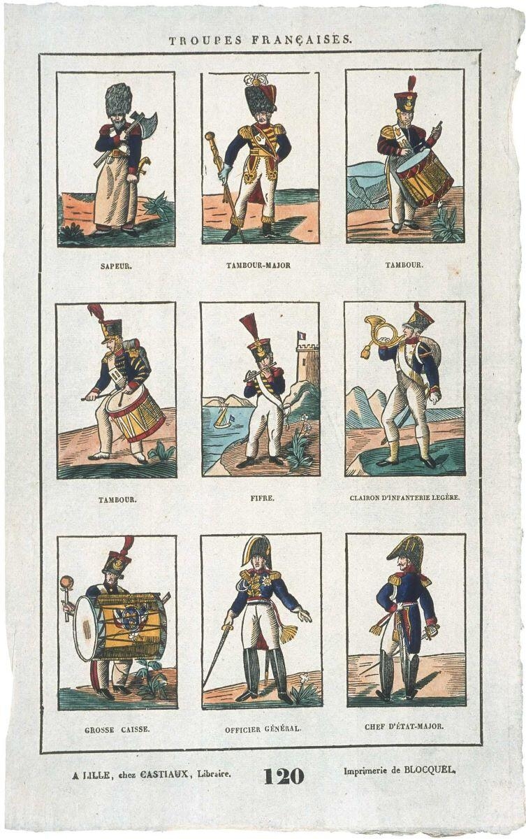 TROUPES FRANCAISES. 120 (titre inscrit)