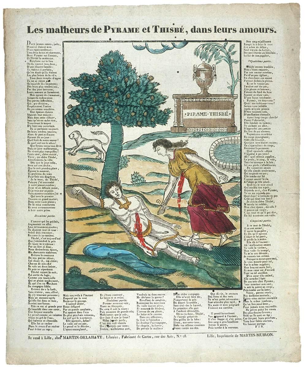 Les malheurs de PYRAME et THISBE, dans leurs amours. (titre inscrit)