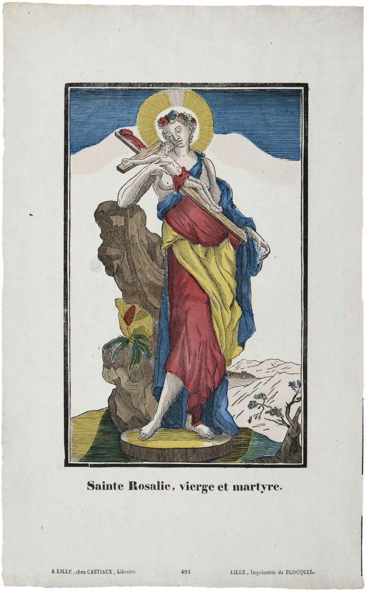 Sainte Rosalie, vierge et martyre. 494 (titre inscrit)