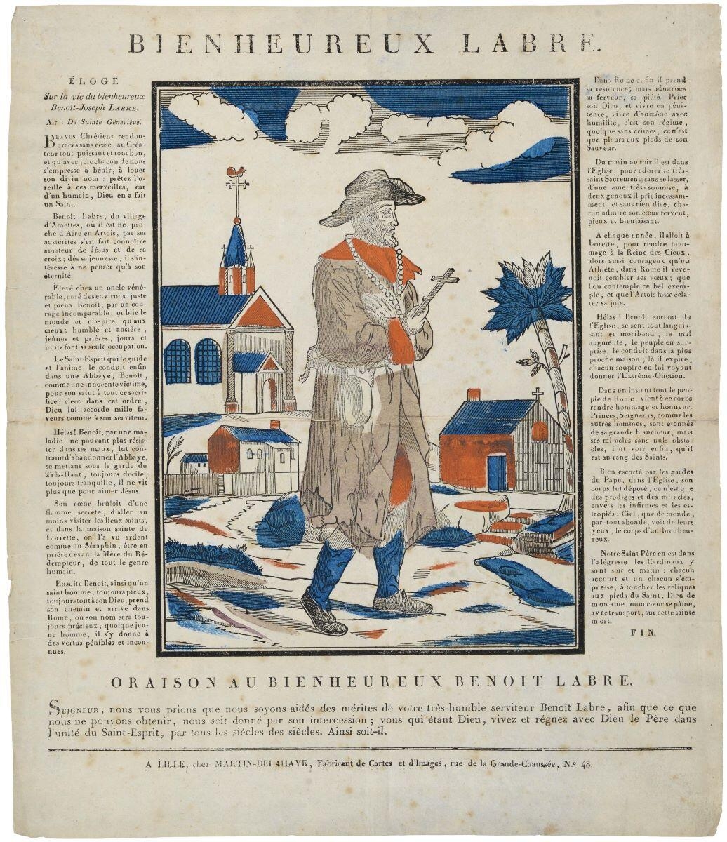 BIENHEUREUX LABRE. (titre inscrit)