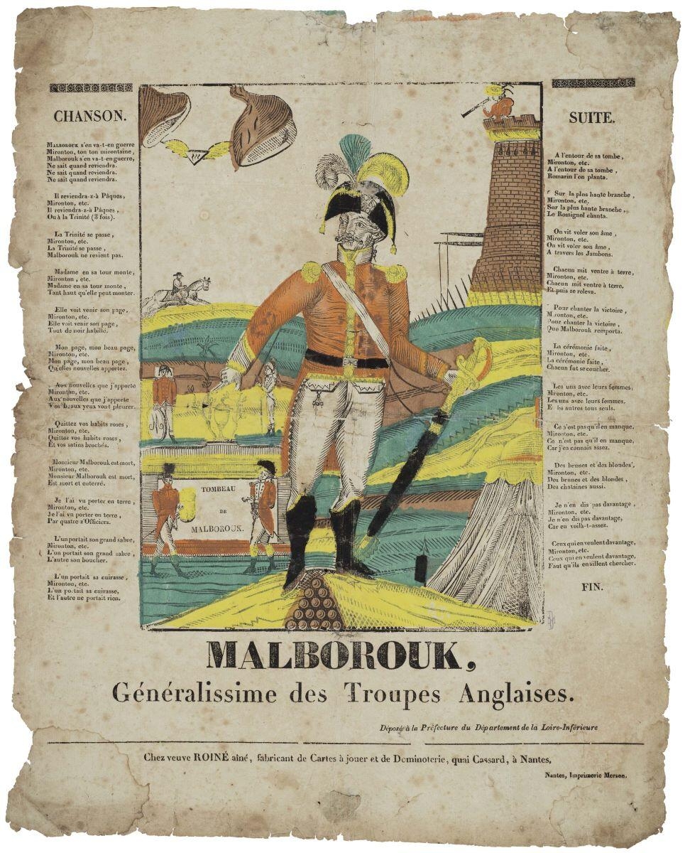 MALBOROUK, / Généralissime des Troupes Anglaises. (titre inscrit)
