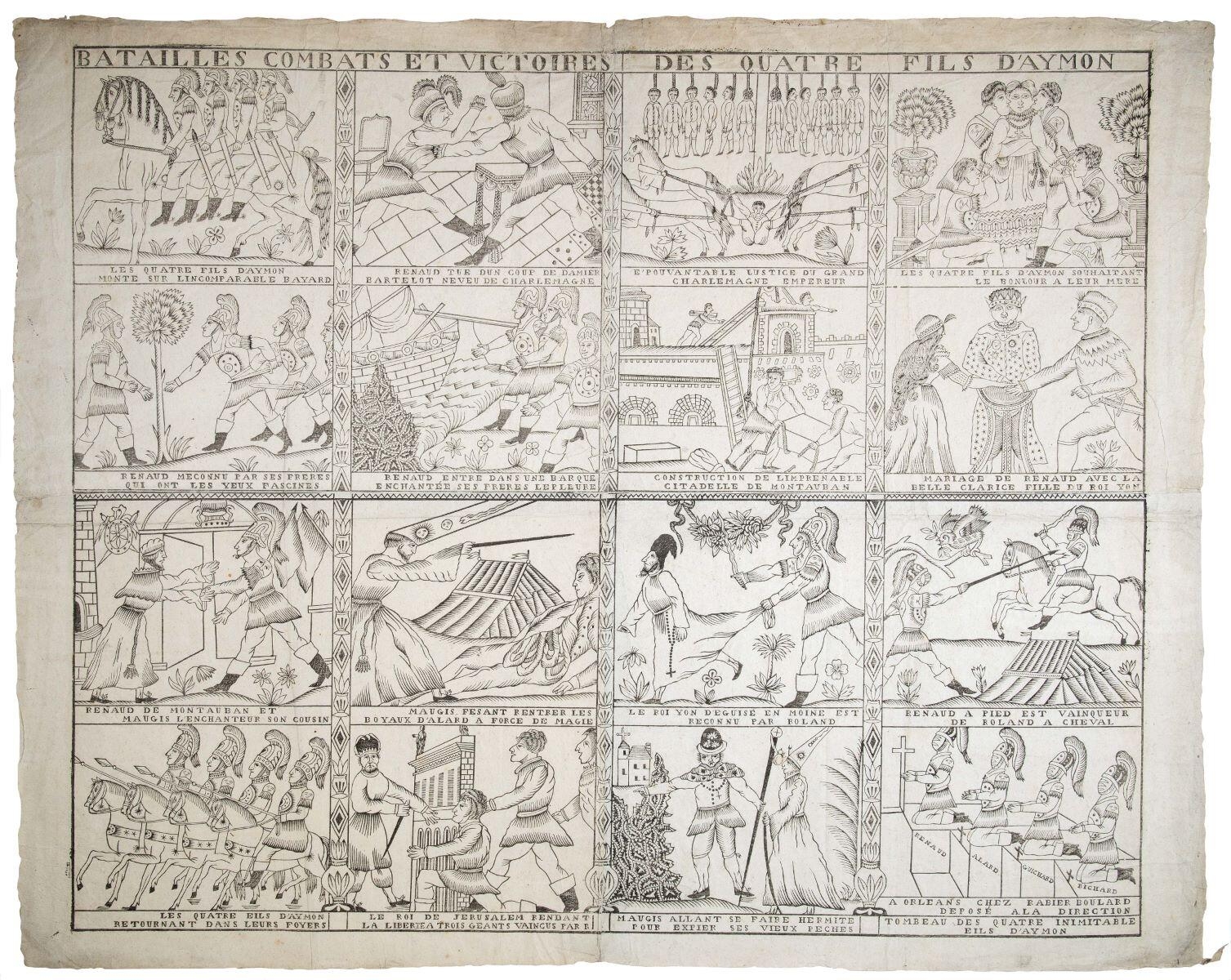 BATAILLES COMBATS ET VICTOIRES DES QUATRE FILS D’AYMON (titre inscrit)