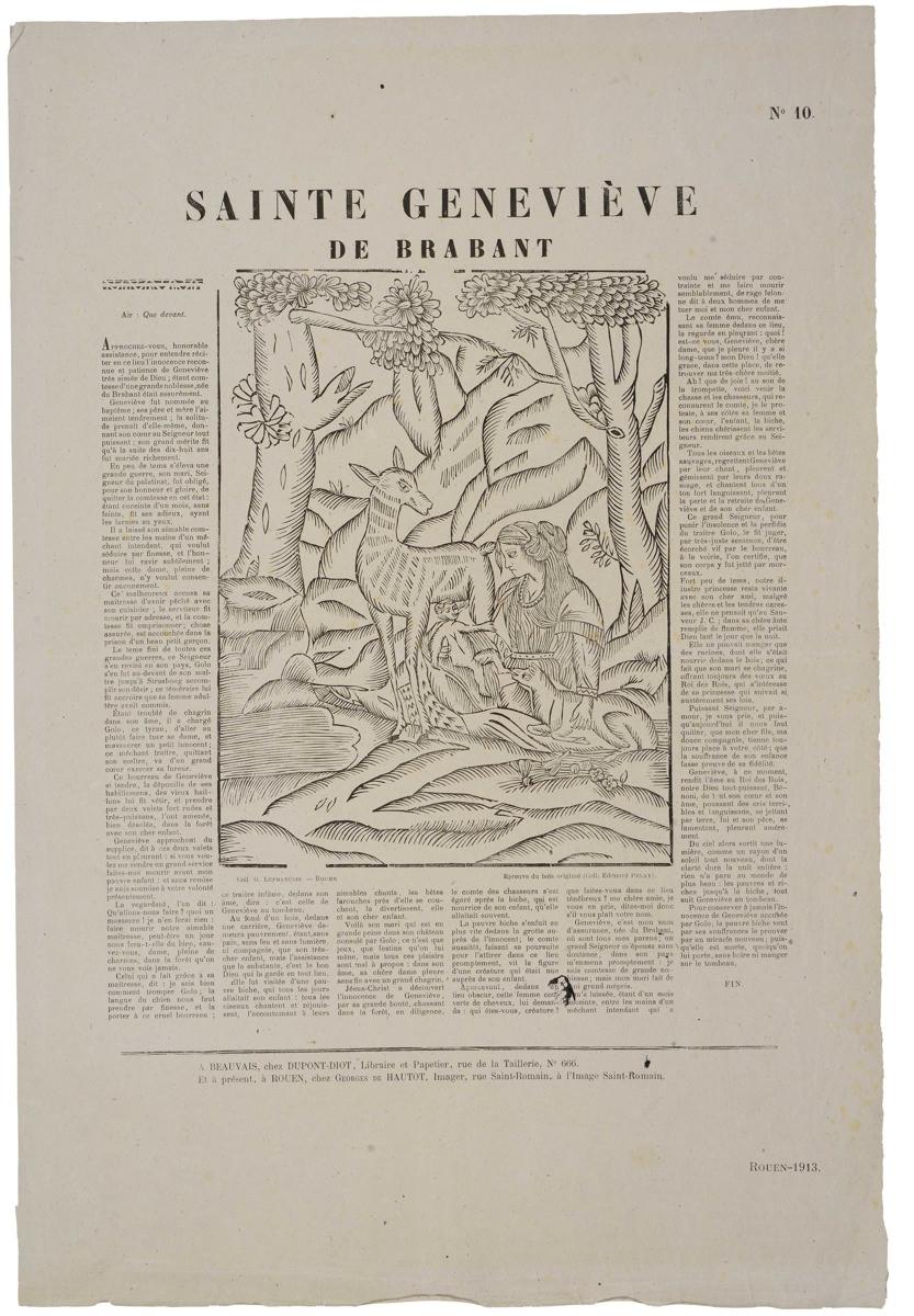 SAINTE GENEVIEVE / DE BRABANT N° 10. (titre inscrit)