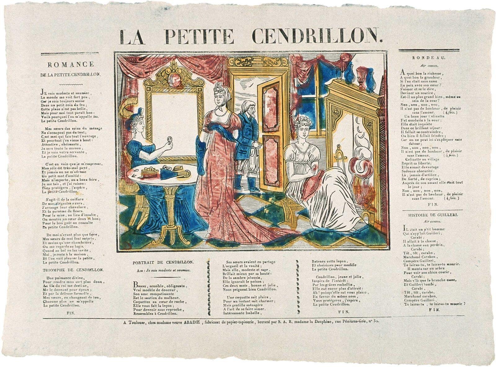 LA PETITE CENDRILLON. (titre inscrit)