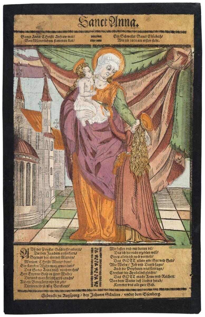 Sanct Anna. (titre inscrit) ; sainte Anne (titre factice)