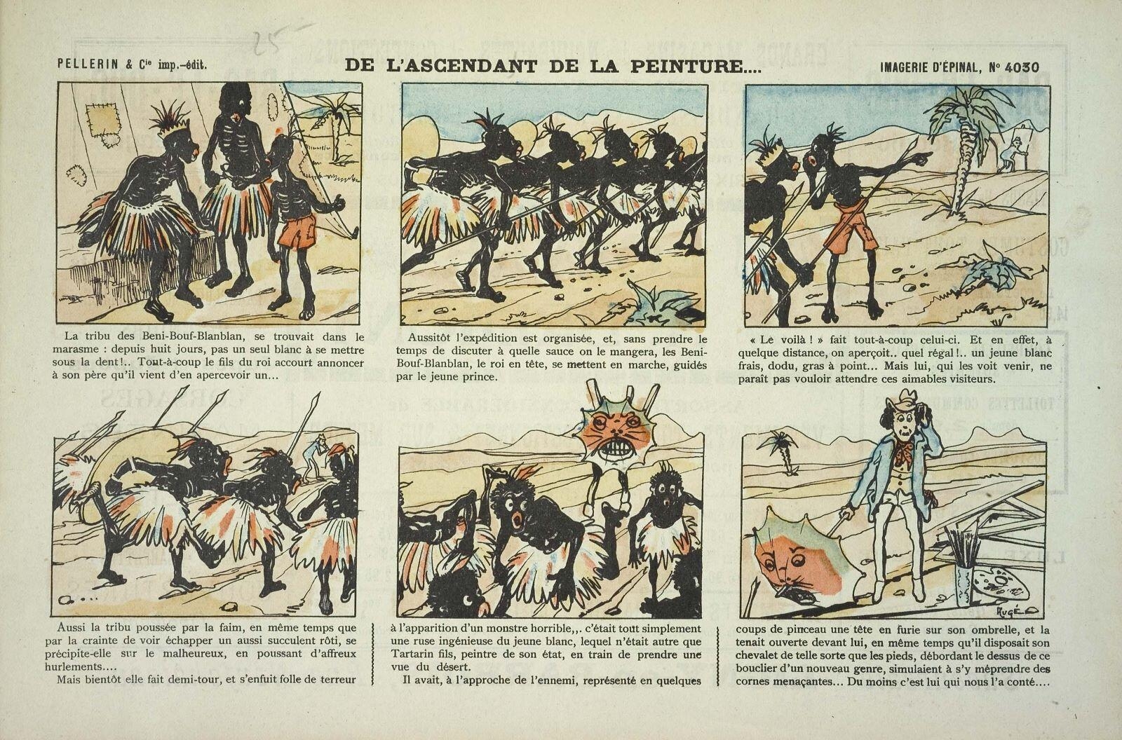 DE L’ASCENDANT DE LA PEINTURE.... (titre inscrit)