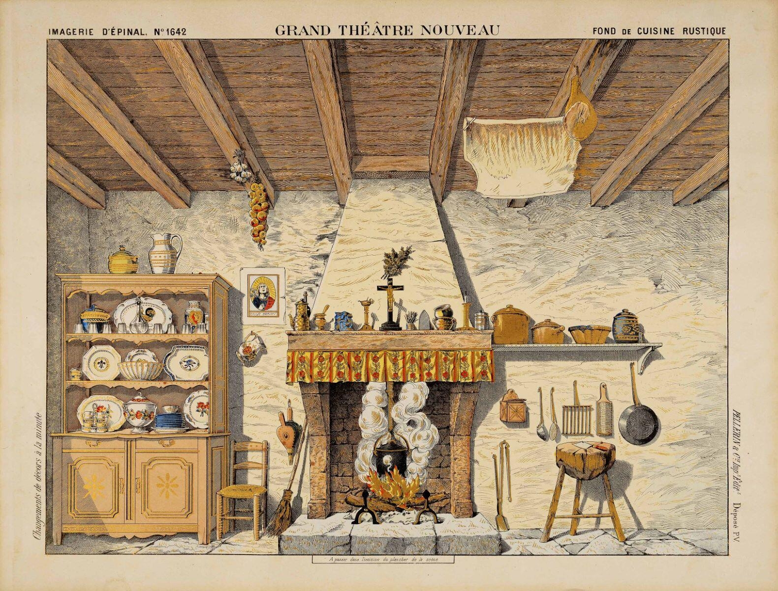 GRAND THÉATRE NOUVEAU FOND DE CUISINE RUSTIQUE (titre inscrit)