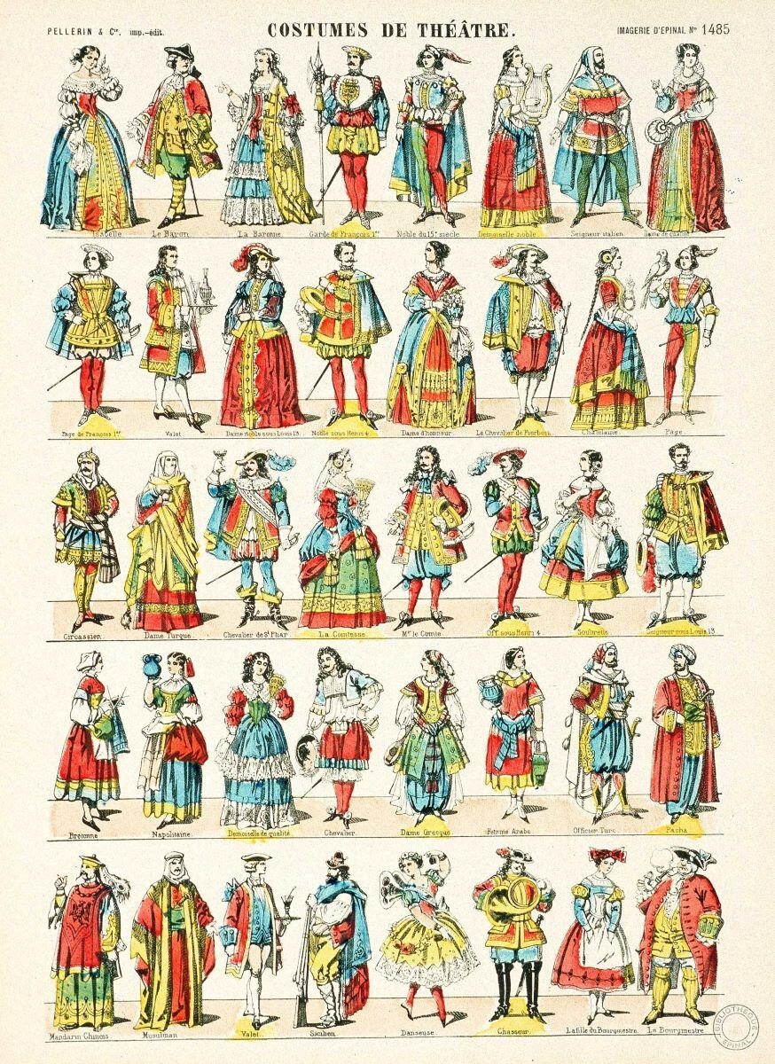 COSTUMES DE THEATRE (titre inscrit)