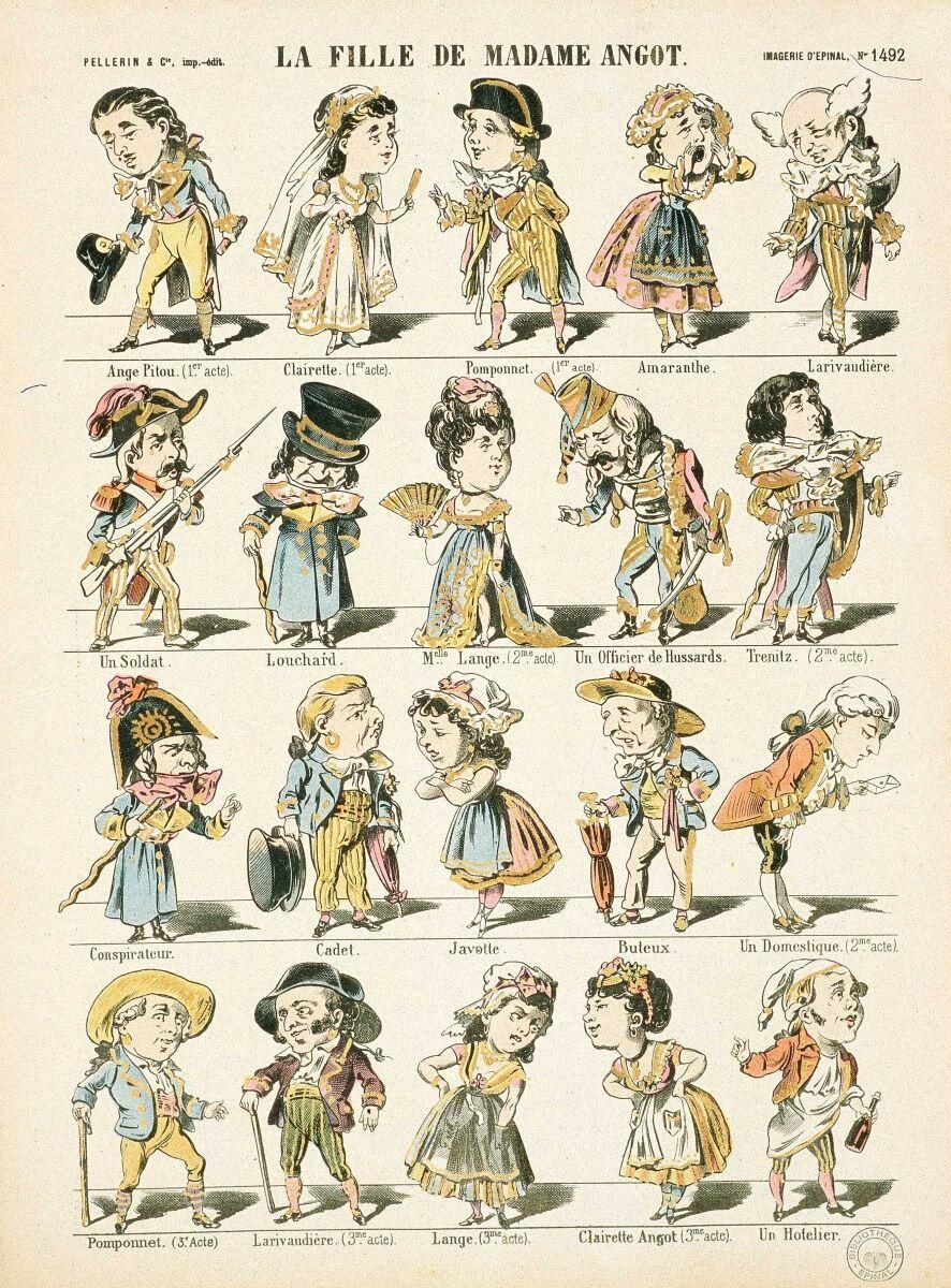 LA FILLE DE MADAME ANGOT. (titre inscrit)