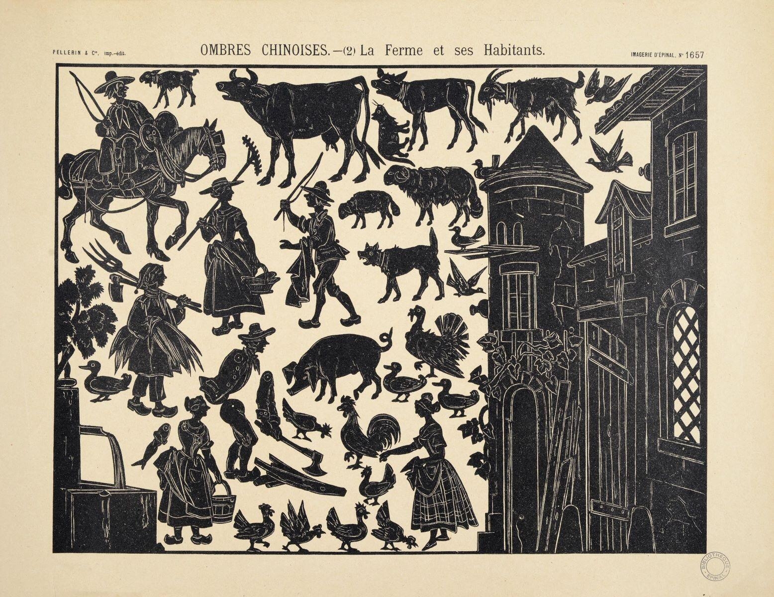 OMBRES CHINOISES. - (2) La Ferme et ses Habitants. (titre inscrit)