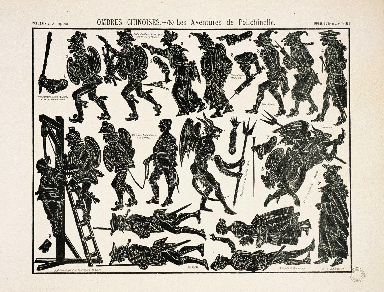 OMBRES CHINOISES. - (6) Les Aventures de Polichinelle. (titre inscrit)