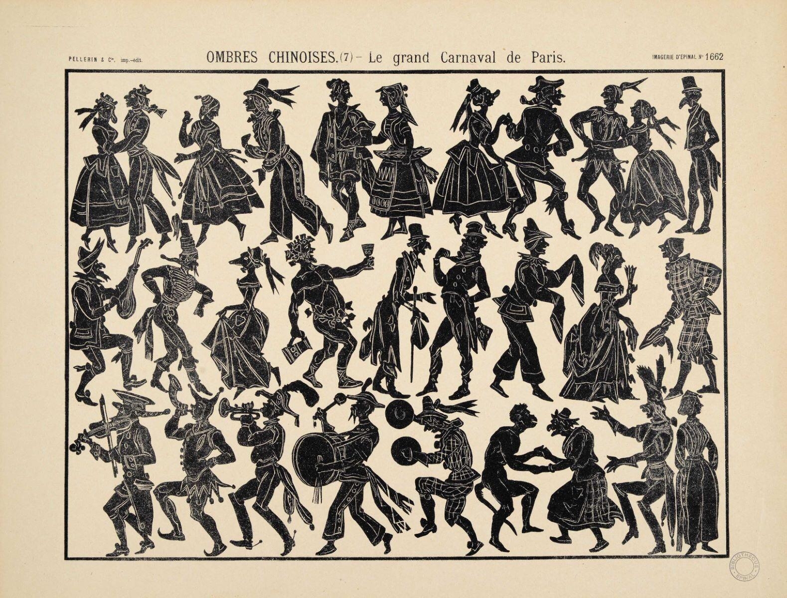 OMBRES CHINOISES. - (7) - Le grand Carnaval de Paris. (titre inscrit)
