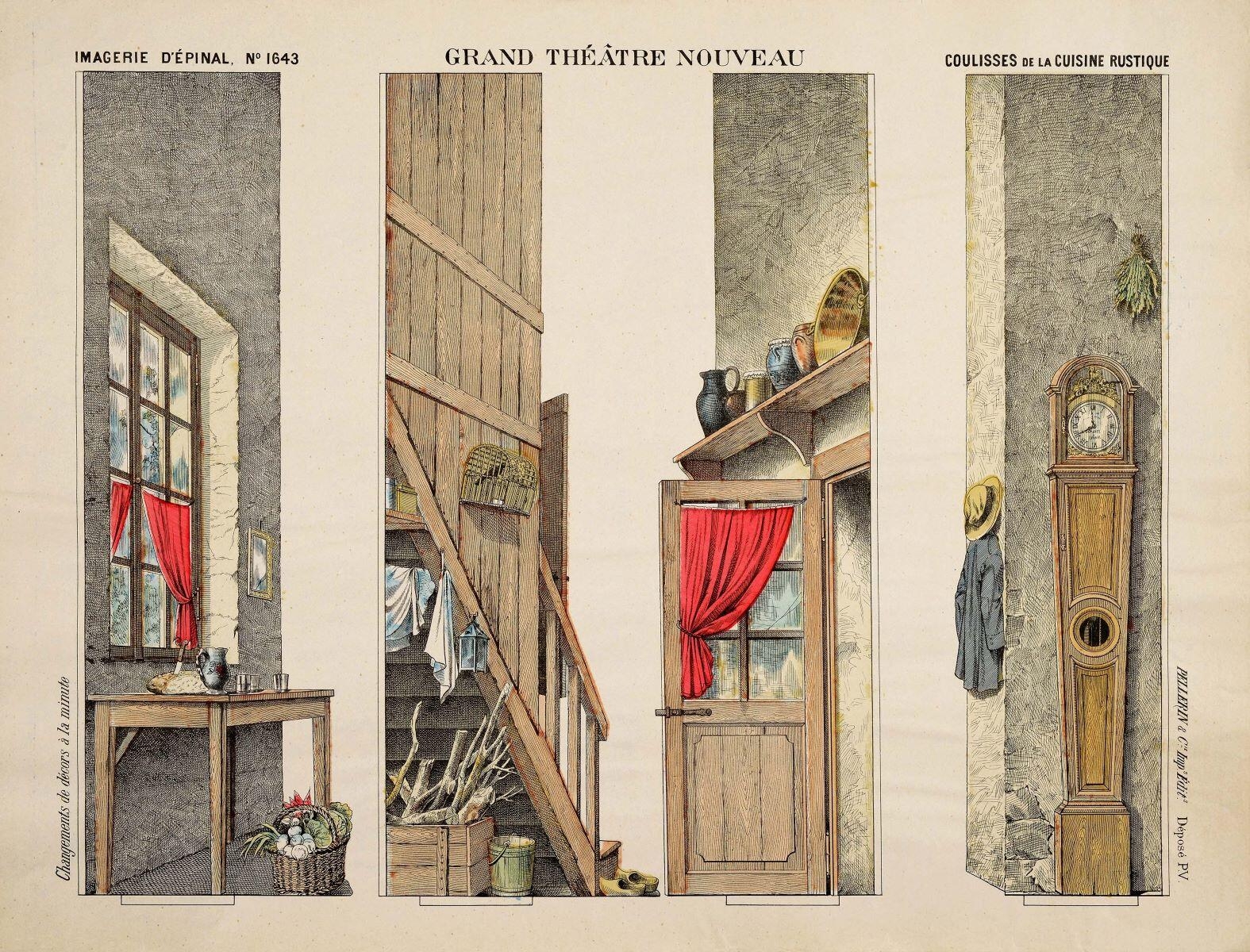 GRAND THÉATRE NOUVEAU / COULISSES DE LA CUISINE RUSTIQUE (titre inscrit)