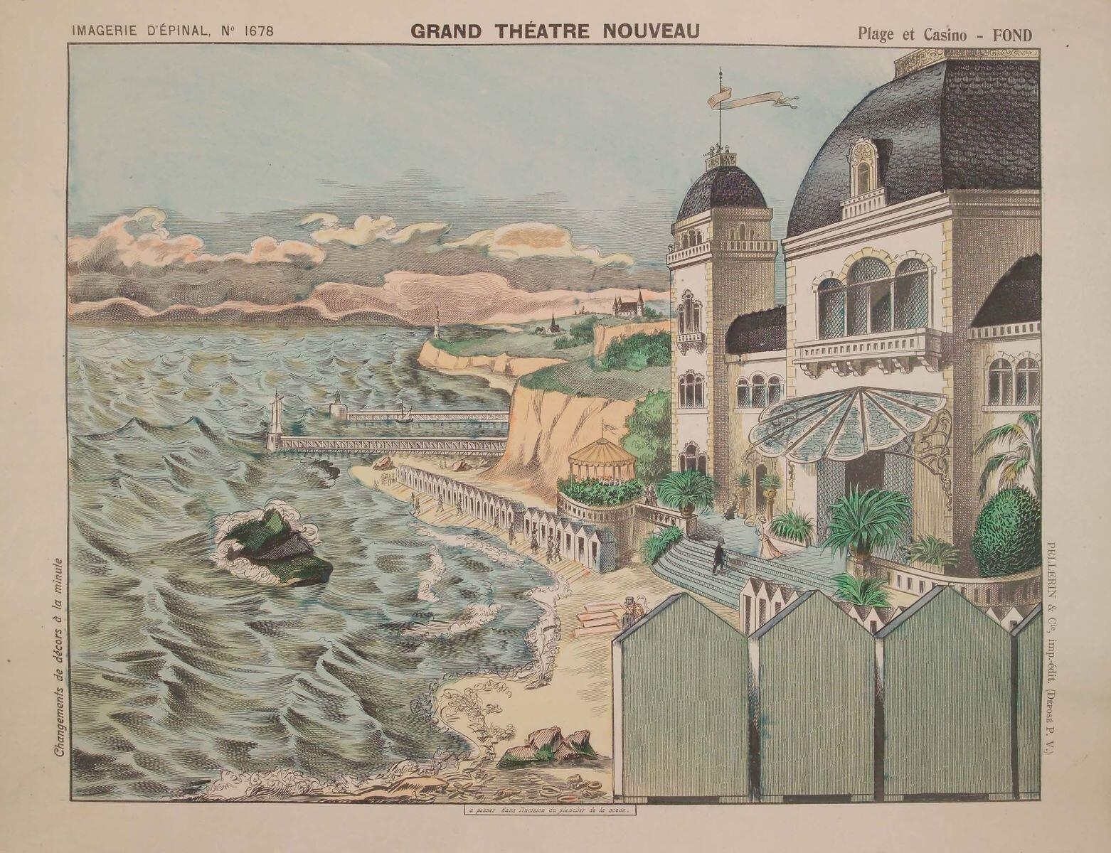 GRAND THÉATRE NOUVEAU / Plage et Casino - FOND (titre inscrit)