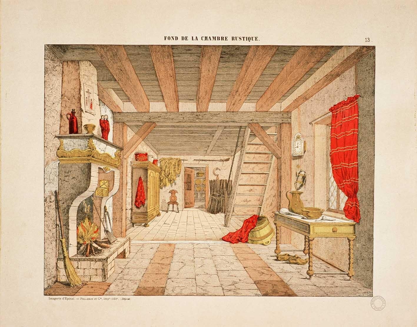 FOND DE LA CHAMBRE RUSTIQUE. 13. (titre inscrit)