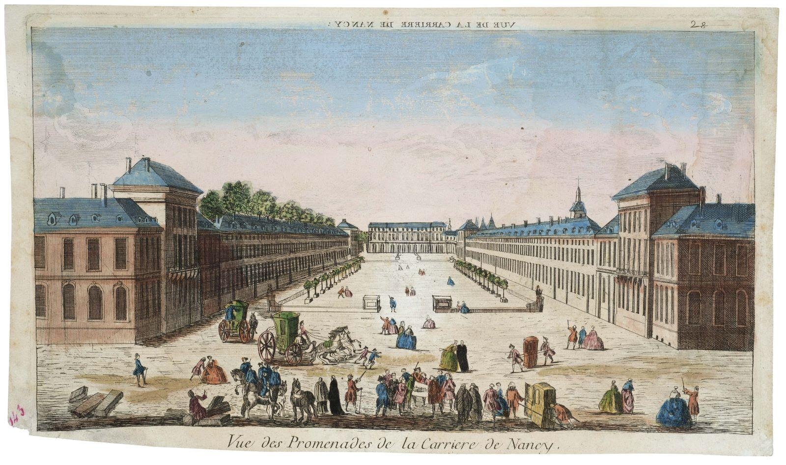Vue des promenades de la Carrière de Nancy. 28 (titre inscrit)
