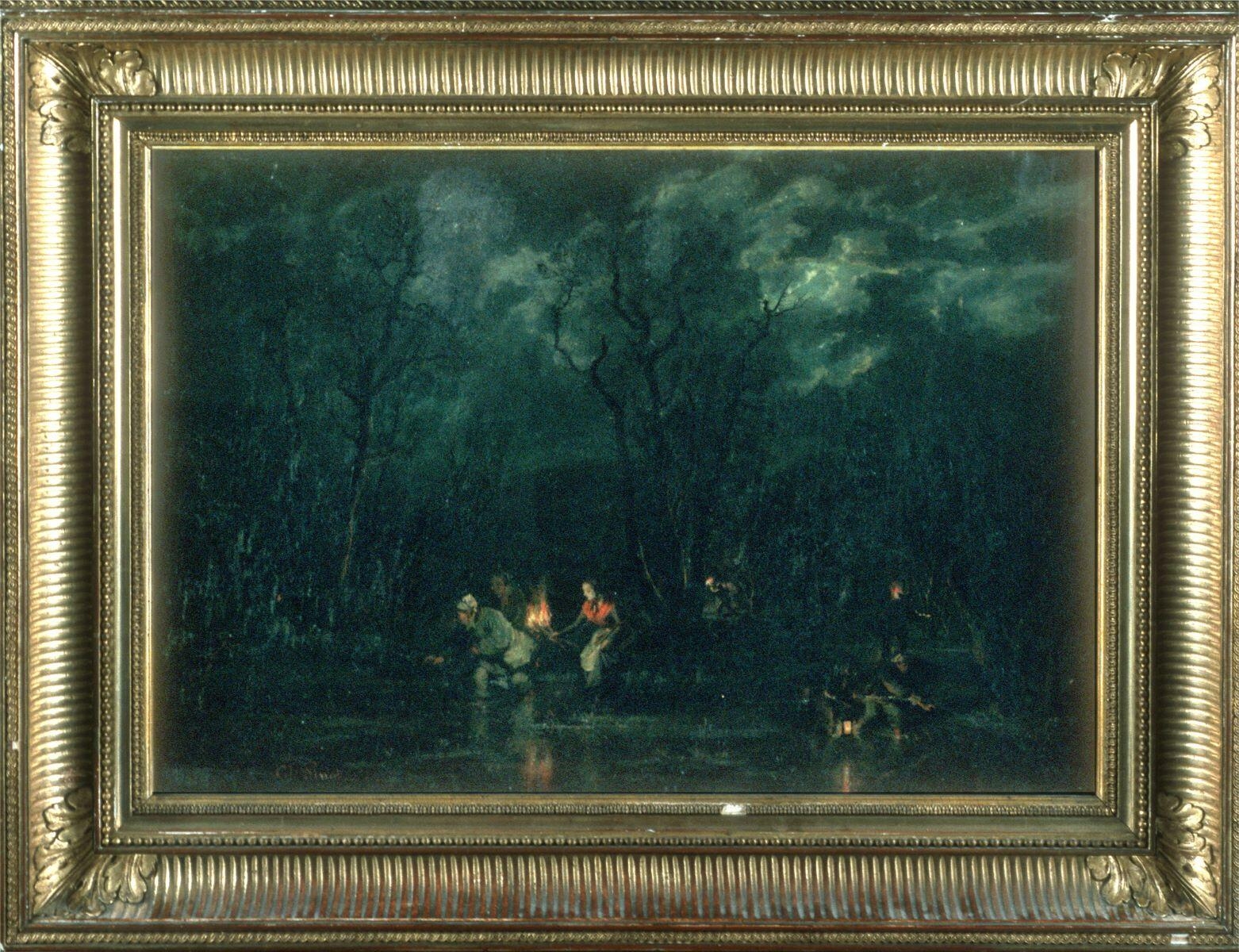 La Pêche aux grenouilles. (titre inscrit)