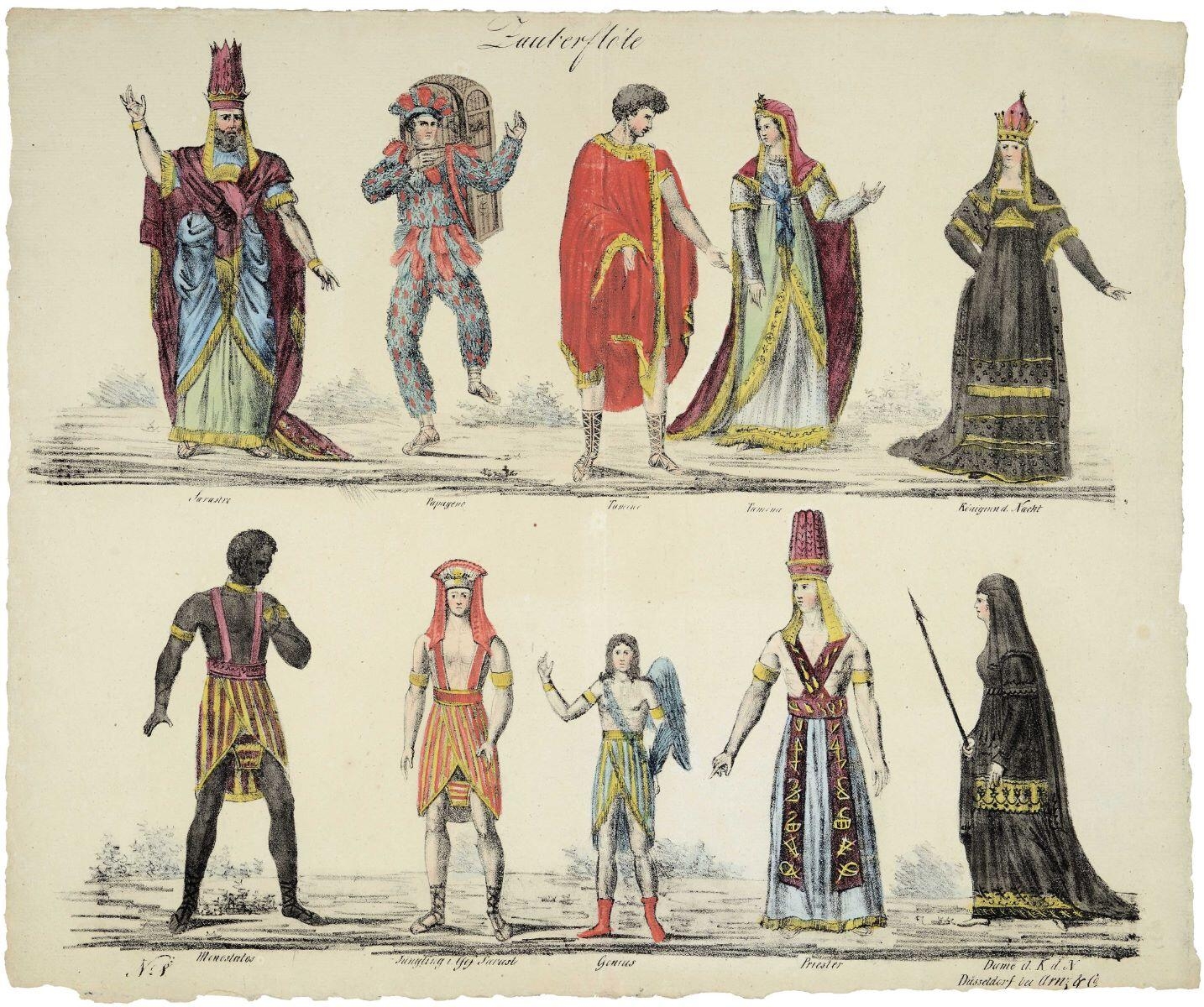 Zauberflöte N°= 8. (titre inscrit, all.) ; La Flûte enchantée (titre traduit)