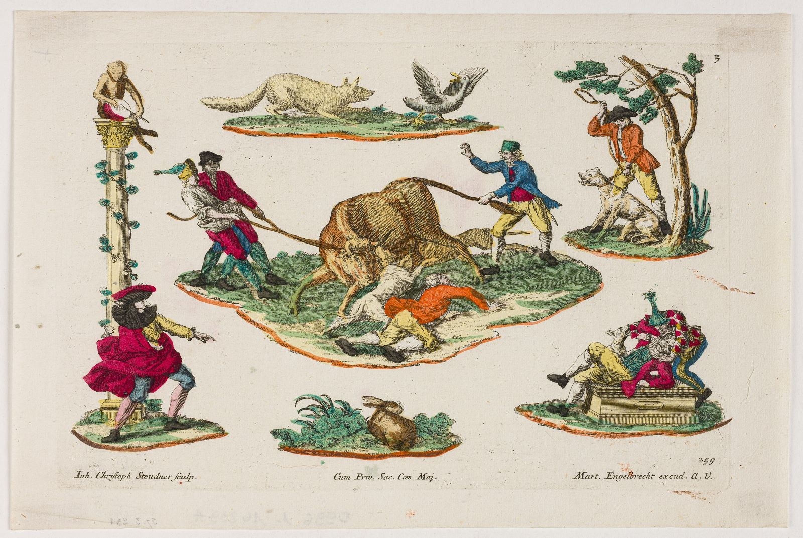 chasse et personnages de théâtre (titre factice) 3 / 259 (titre inscrit)