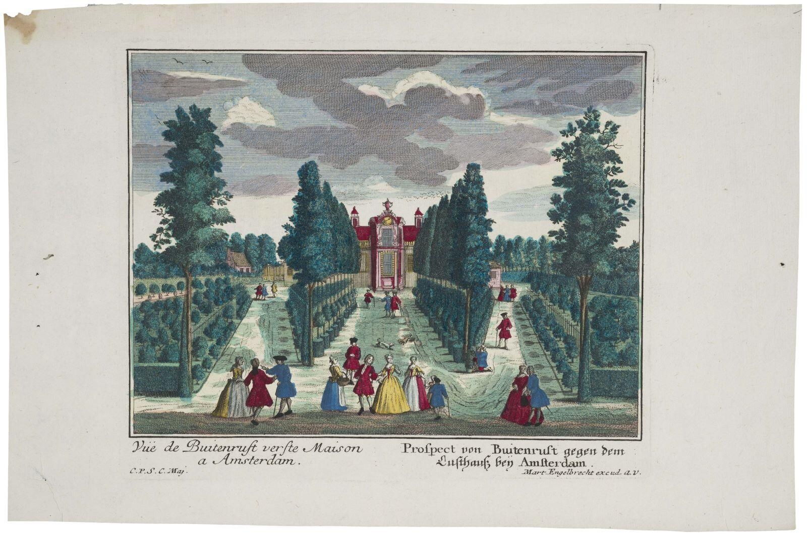 Vüe de Burtenrust verste Maison / a Amsterdam. (titre inscrit fr., all.)