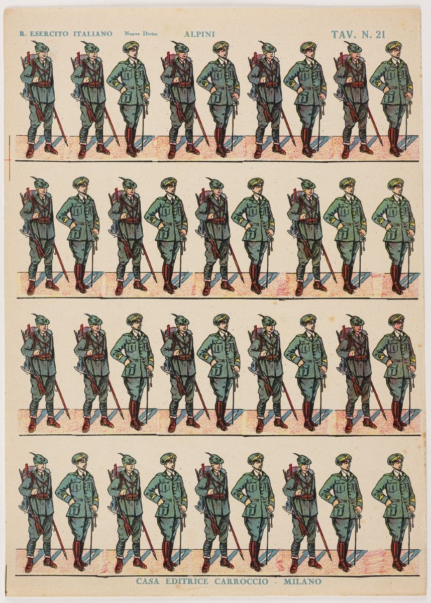 ALPINI TAV.  N. 21 (titre inscrit, it.) ; Chasseurs alpins (titre factice)