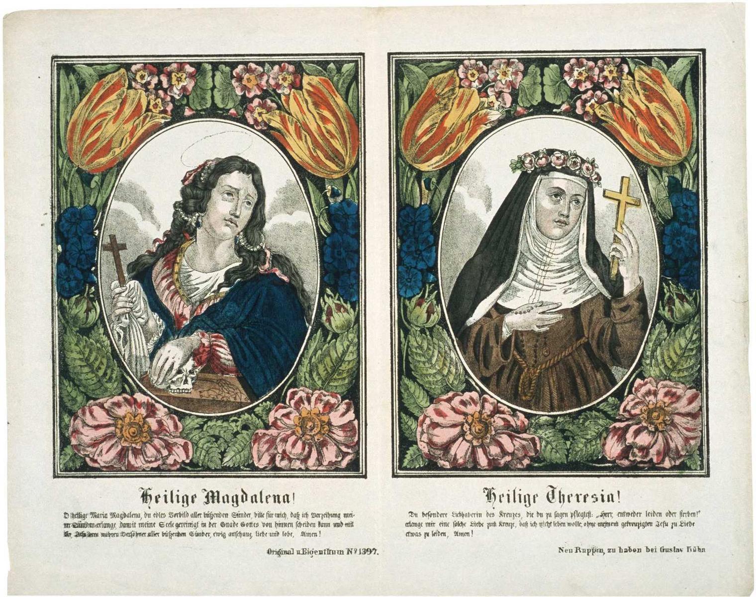 Heilige Magdalena ! Heilige Theresin ! (titre inscrit, all.) ; Sainte Madeleine et Sainte Thérèse (titre factice)