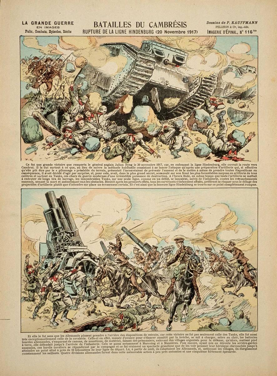 Batailles du Cambrésis / RUPTURE DE LA LIGNE HINDENBURG (20 Novembre 1917) (titre inscrit)