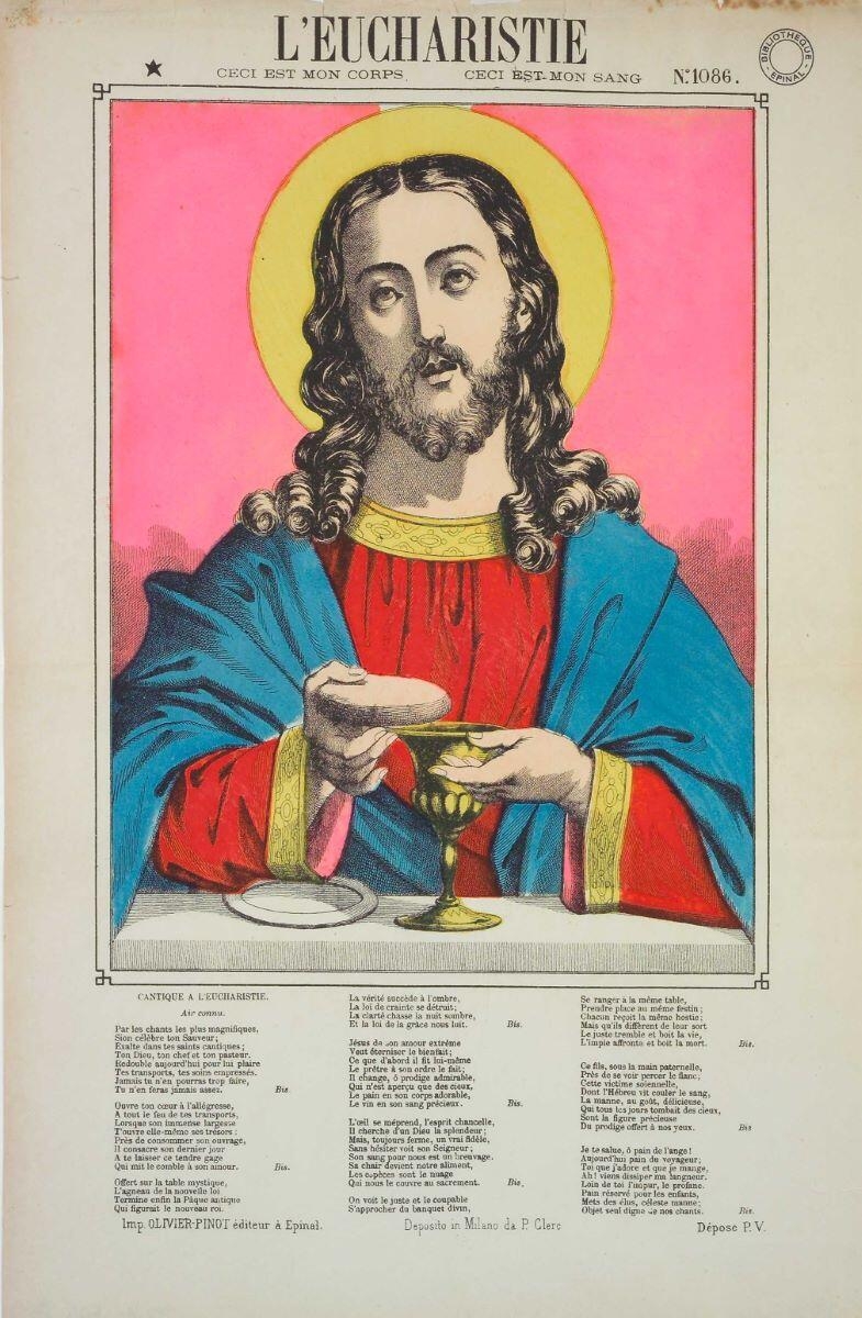 L'EUCHARISTIE / CECI EST MON CORPS. CECI EST MON SANG. N° 1086. (titre inscrit)