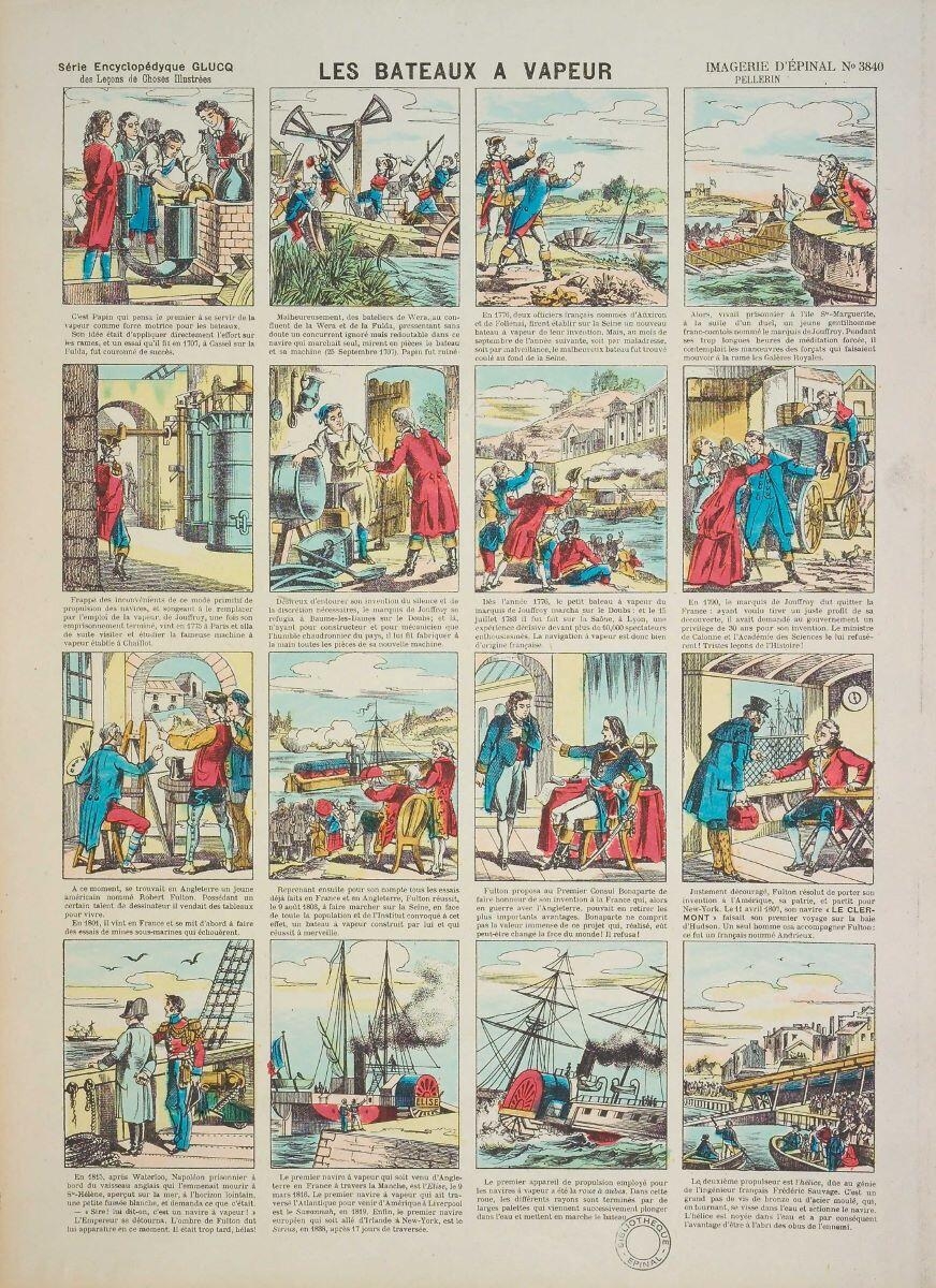 LES BATEAUX A VAPEUR (titre inscrit)