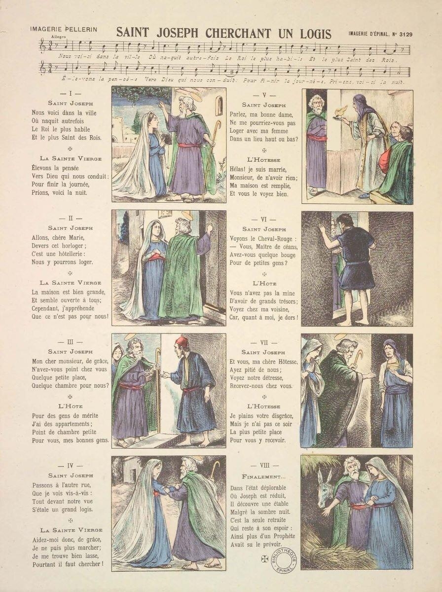 SAINT JOSEPH CHERCHANT UN LOGIS (titre inscrit)
