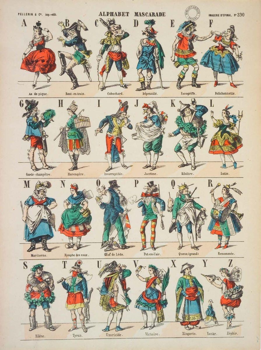 ALPHABET MASCARADE (titre inscrit)